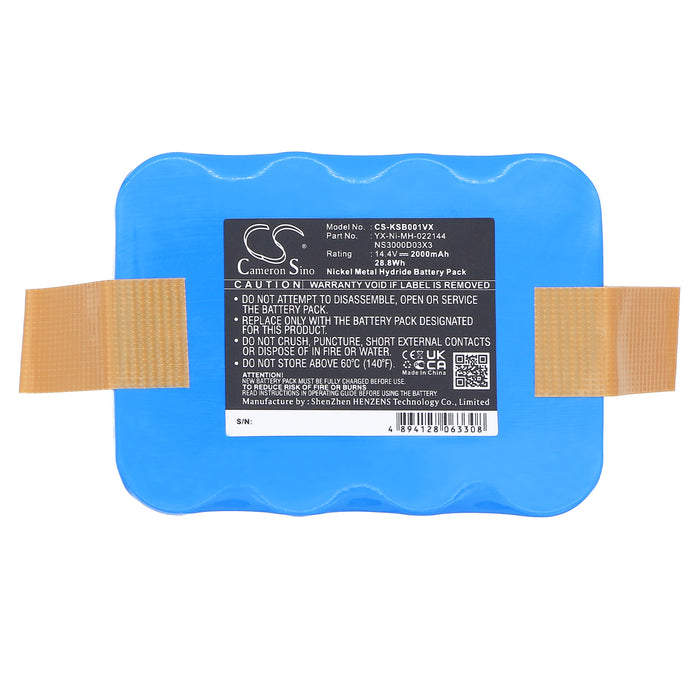 Zebot Z320 2000mAh Vacuum Replacement Battery