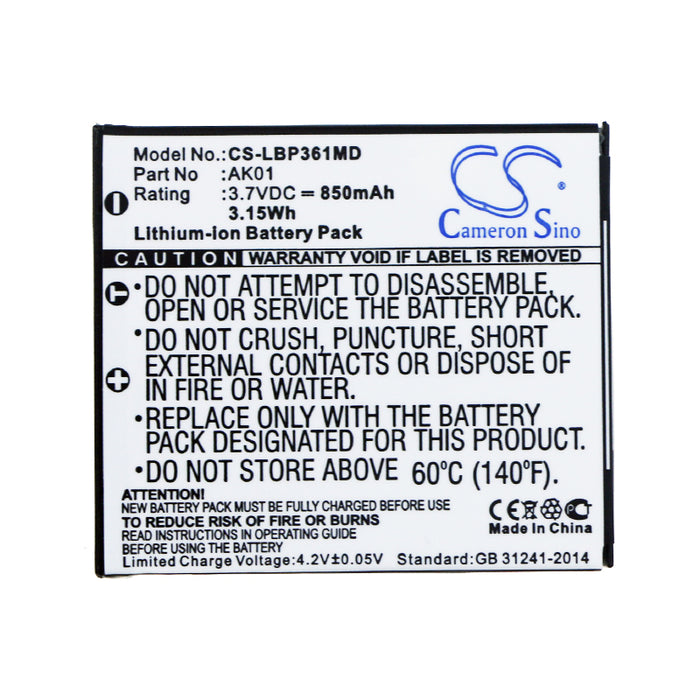 Labnet multichannel pipettes single 850mAh Medical Replacement Battery