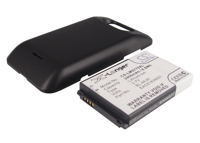 LG MS770 Motion 4G P870 US730 Escape 4G Splendor Venice Mach LS860 Optimus L5 II E450 P700 Optimus Select Opt 2400mAh Mobile Phone Replacement Battery