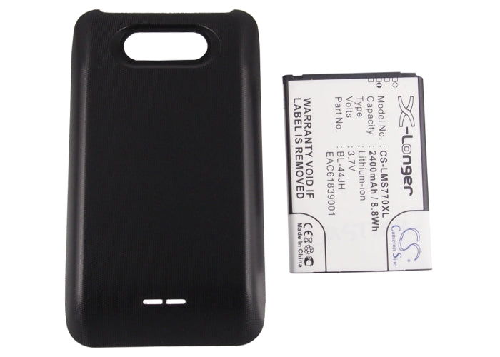 LG MS770 Motion 4G P870 US730 Escape 4G Splendor Venice Mach LS860 Optimus L5 II E450 P700 Optimus Select Opt 2400mAh Mobile Phone Replacement Battery
