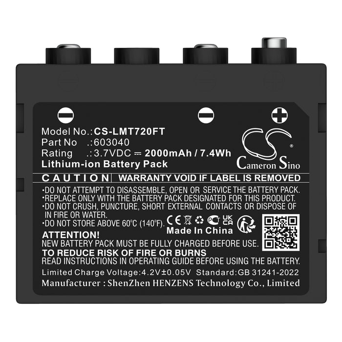 Ledlenser H7 SE H7R H7R CR H7R SE HR7.2 Flashlight Replacement Battery