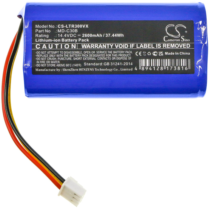 Blaupunkt XBOOST BPK-VCBB1XB BPK-VCBB1XBN 2600mAh Vacuum Replacement Battery