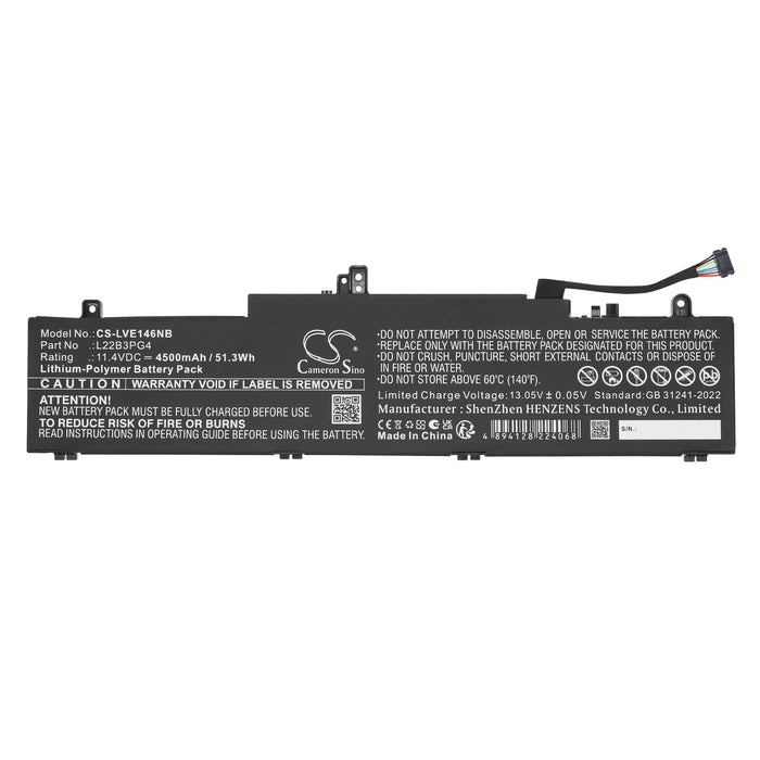 Lenovo ThinkPad E14 Gen 6,ThinkPad E16 G1 Core i5-1335U,ThinkPad E16 Gen 1 AMD 21JT0000KR,ThinkPad E16 Gen 1 A Laptop and Notebook Replacement Battery