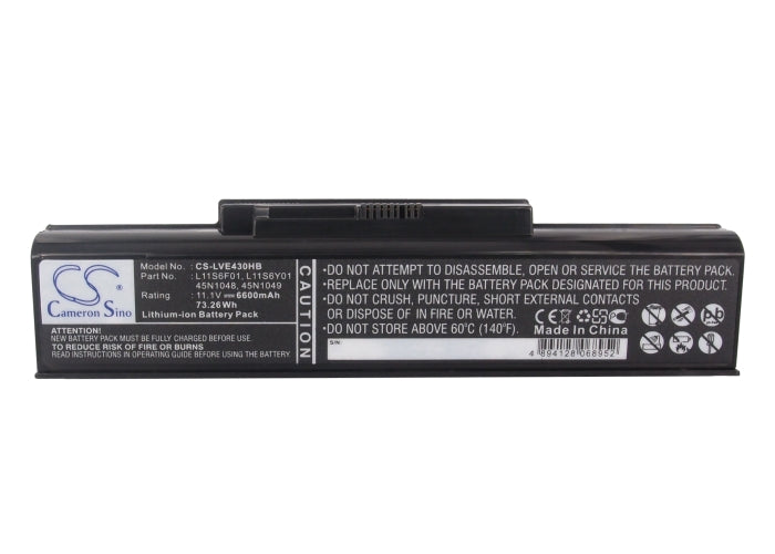 Lenovo ThinkPad Edge E43A ThinkPad Edge E43G ThinkPad Edge E43L ThinkPad Edge K43 ThinkPad Edge K43A T 6600mAh Laptop and Notebook Replacement Battery