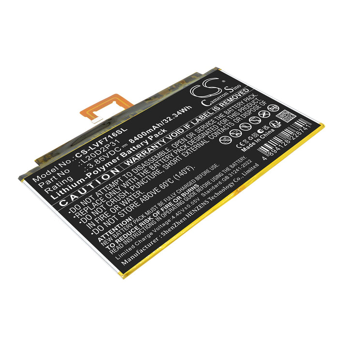 Lenovo Pad Pro 2021, TB-J706F, TB-J716F Tablet Replacement Battery