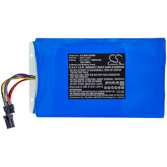 Maquet 02270353 0227-0353 0227040203 8800mAh Medical Replacement Battery