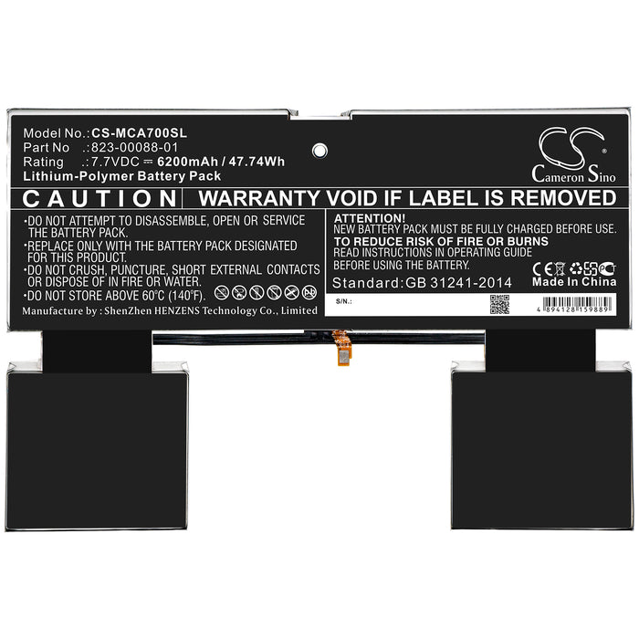 Google Pixel Slate Tablet Replacement Battery