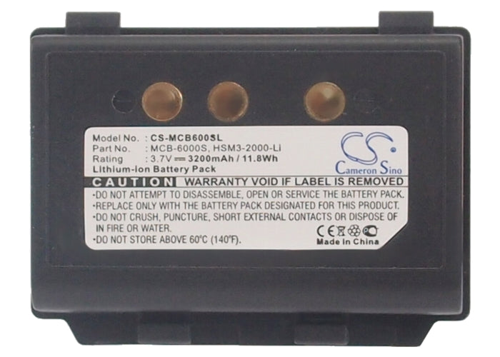 M3 Mobile eTicket Rugged UL10 MC-7700S MC-7100S Barcode Replacement Battery