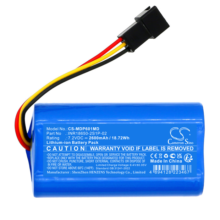 Medcaptain MP-60A,SYS-6010A Medical Replacement Battery