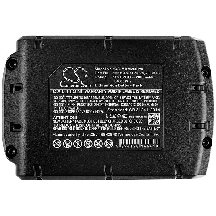 Berner BACAG BACCG BACDE BACDWD BL BACGG BACHDD-2 BL BACHG BACIS-1 2000mAh Power Tool Replacement Battery