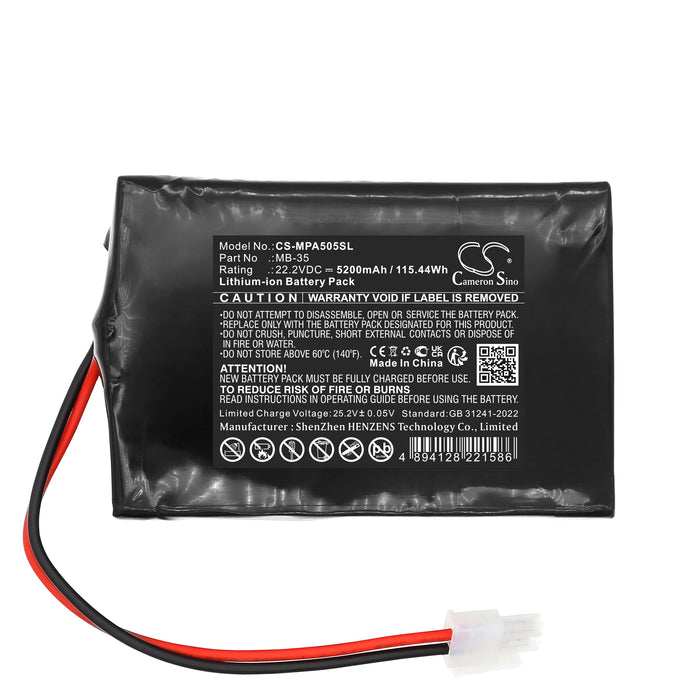 Mipro MA-505 MA-505 Portable Wireless PA System Speaker Replacement Battery