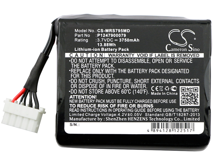 Masimo Pulsoximeter type 23794 Radical Pulse Oximeter Radical-7 9500 Touchscreen Radical-7 Touch Pulsoximeter Medical Replacement Battery