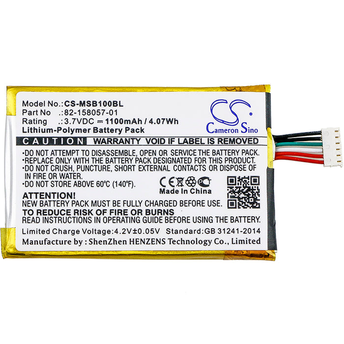 Zebra SB1 TSD Scanner Barcode Replacement Battery