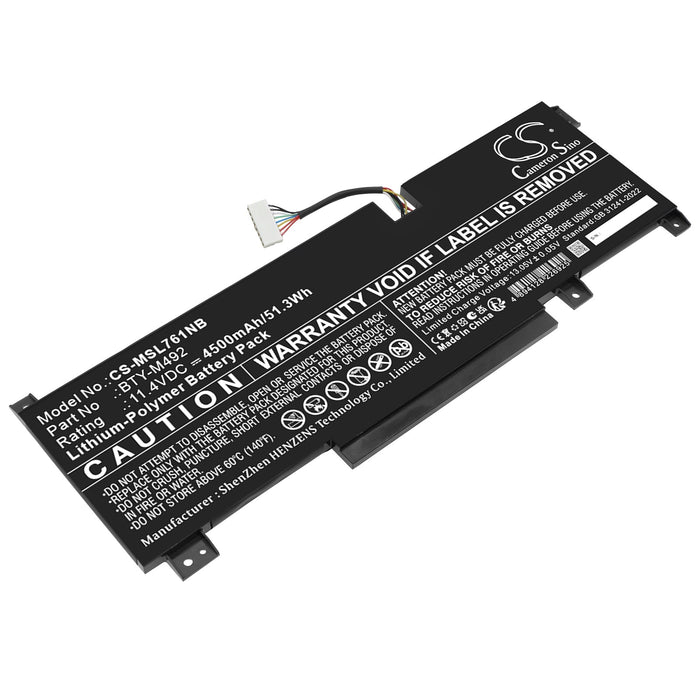 MSI Bravo 15 B5DD-007XES,Bravo 15 B5DD-012XES,Bravo 15 B5DD-030TW,Bravo 15 B5DD-085,Bravo 15 B5DD-097A 4500mAh Laptop and Notebook Replacement Battery
