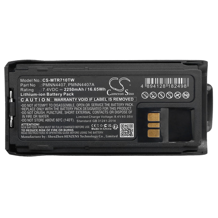 Motorola R7 R7A 2250mAh Two Way Radio Replacement Battery