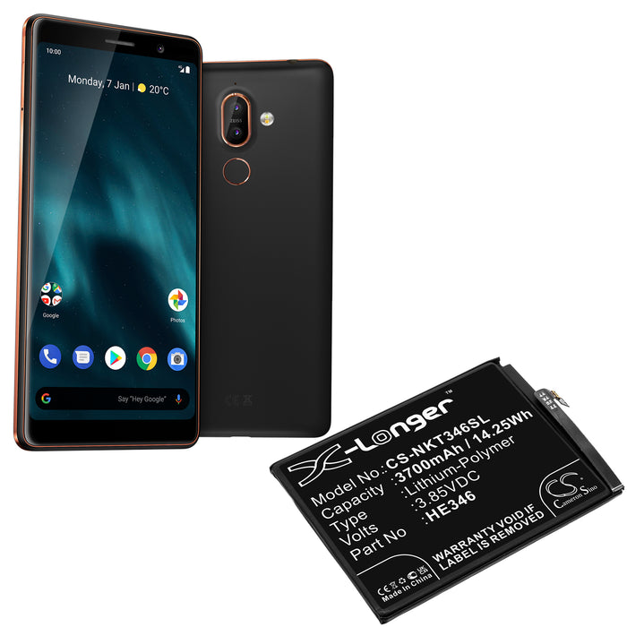 Nokia 7 Plus,TA1046 Mobile Phone Replacement Battery