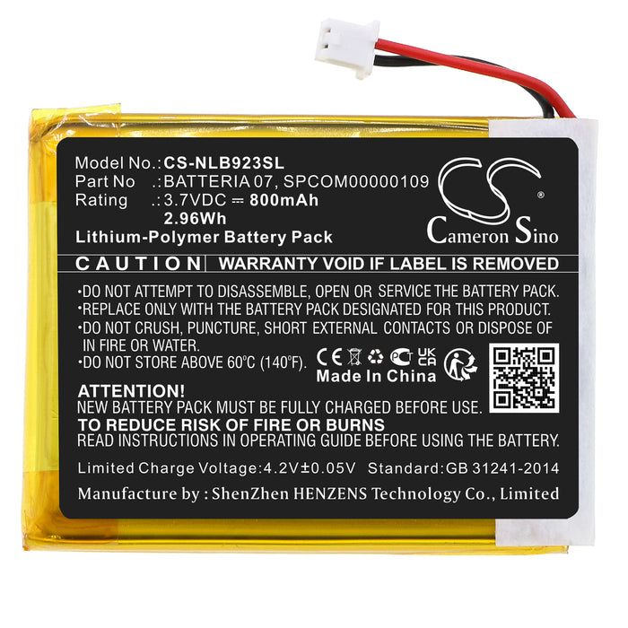 Nolan N-COM B902 L 2023 N-COM B902 R 2023 Headphone Replacement Battery