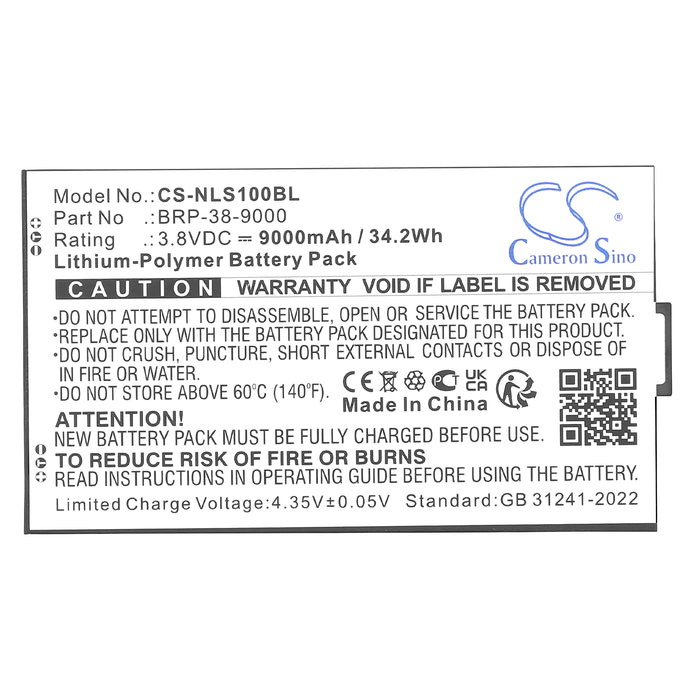 Newland SD100 Orion II MD Tablet Replacement Battery