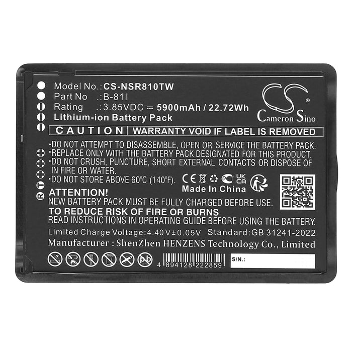 Inrico BS-81G Two Way Radio Replacement Battery