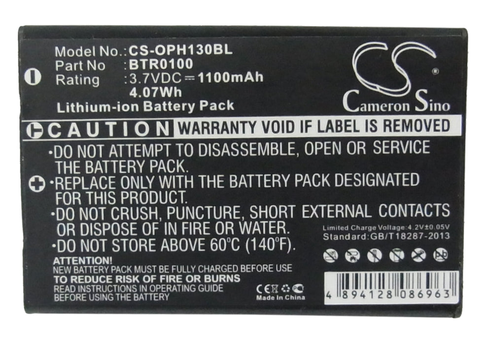 Keyence BT-600 BT-1000 BT-1010 BT-1500 BT-W70 BT-W75 Barcode Replacement Battery