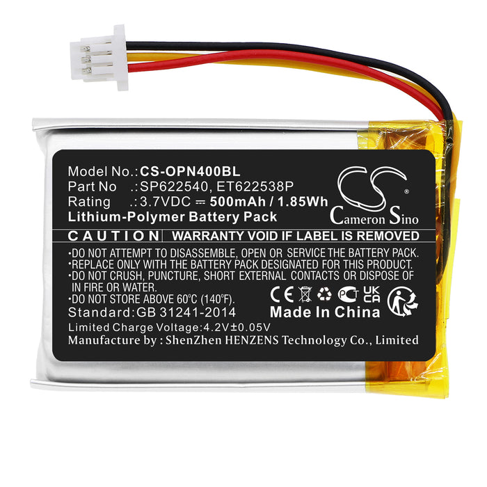 Opticon OPN-4000i OPN-4000n Barcode Replacement Battery