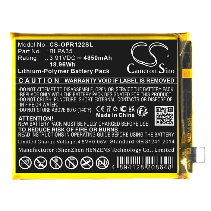 OPPO Realme 12 Pro Plus Mobile Phone Replacement Battery