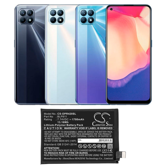 Oppo Reno4 SE,Reno5,Reno5k Mobile Phone Replacement Battery