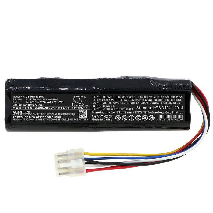 Philips Respironics REF 1043572 Respironics Ultrafill Oxygen T Trilogy 202 5200mAh Medical Replacement Battery