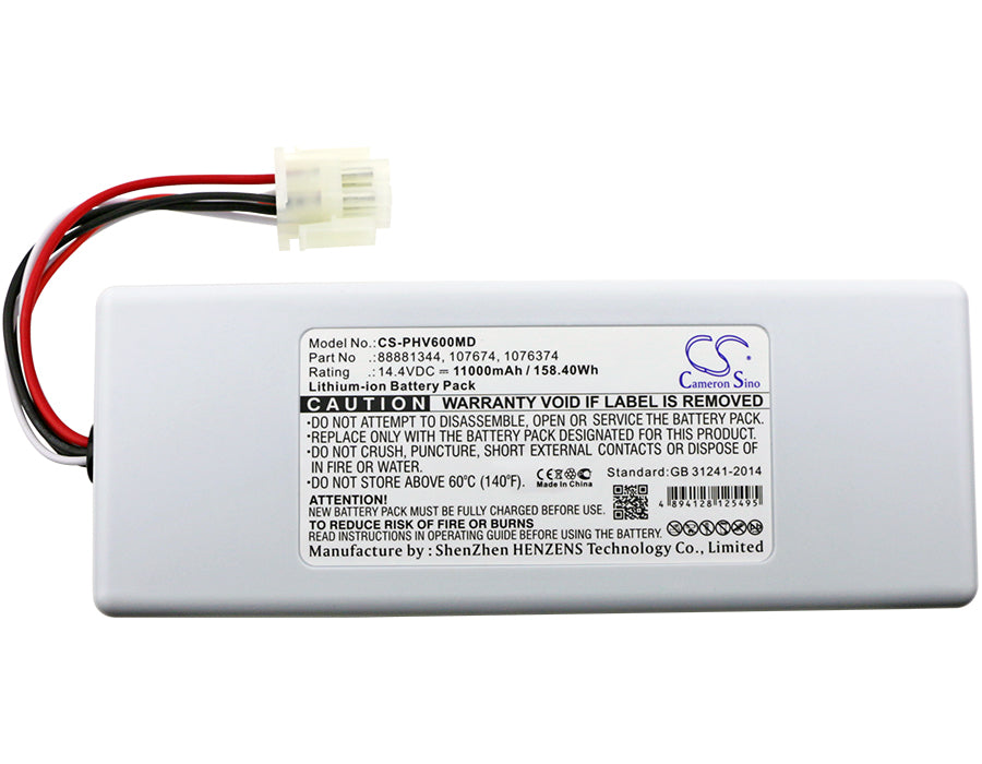 Philips Respirateur V60 Respirateur V60S Respironics V60 Respironics V60S 11000mAh Medical Replacement Battery