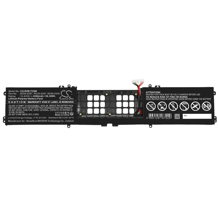 Razer Blade Pro 17 RTX 2080 Max Q Blade Pro 17 RTX 2060 Blade Pro 17 2020 Blade Pro 17 2019 Blade 17 4K 120HZ  Laptop and Notebook Replacement Battery