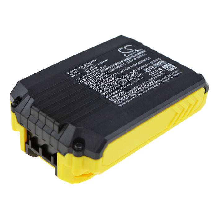 Black & Decker ASD18 Typ 1,ASD18 Typ 2,ASD184 Typ 1,ASD184 Typ 2,ASL186 H1,ASL186K,ASL188 H1,ASL188K,BCD001 H1, 2000mAh Power Tool Replacement Battery
