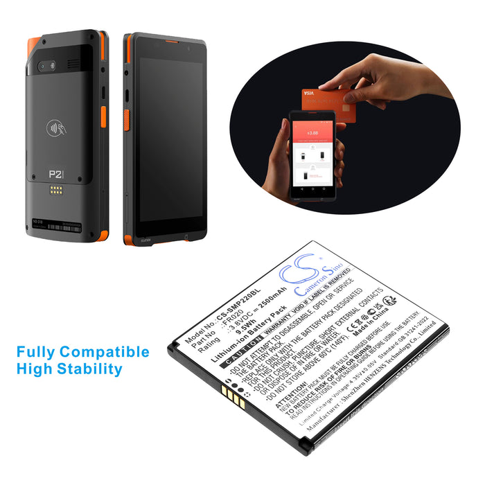 Sunmi P2 Mini Payment Terminal Replacement Battery