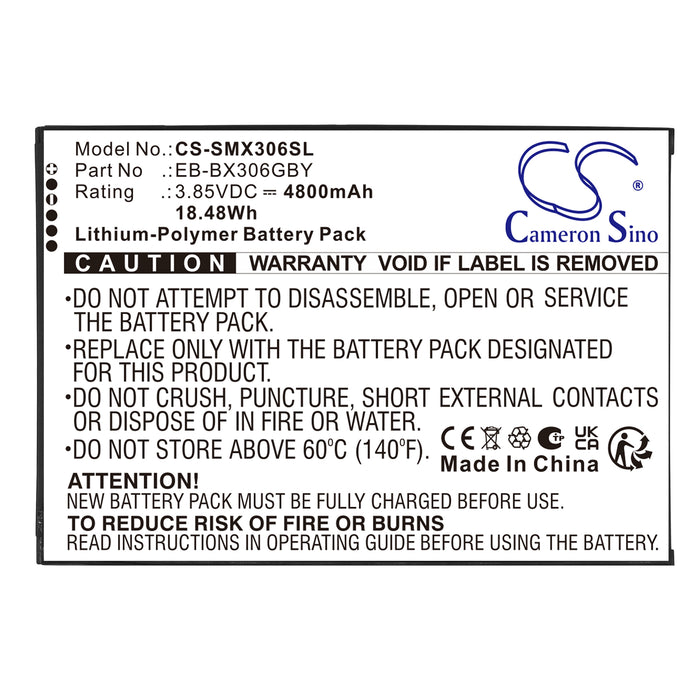 Samsung Galaxy Tab Active 5  WiFi ,Galaxy Tab Active 5 5G,SM-X300,SM-X306,SM-X306B Tablet Replacement Battery