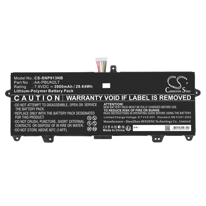 Samsung Notebook 9 13.3 in.,NP900X3L,NP900X3L-U03,NP900X3L-U03HK,NP900X3L-K06,NP900X3L-K06US,NP900X3L-K01,NP90 Laptop and Notebook Replacement Battery