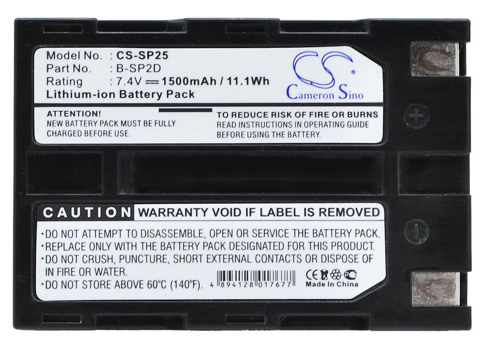 Toshiba TEC B-SP2D Portable Bluetooth Printer Printer Replacement Battery