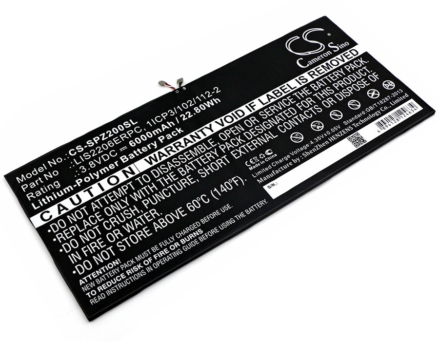 Sony Xperia Tablet Z2,Xperia Tablet Z2 TD-LTE,SOT21,Castor,SGP551,SGP521,SGP511,SGP541,SGP512,SGP561 Tablet Replacement Battery