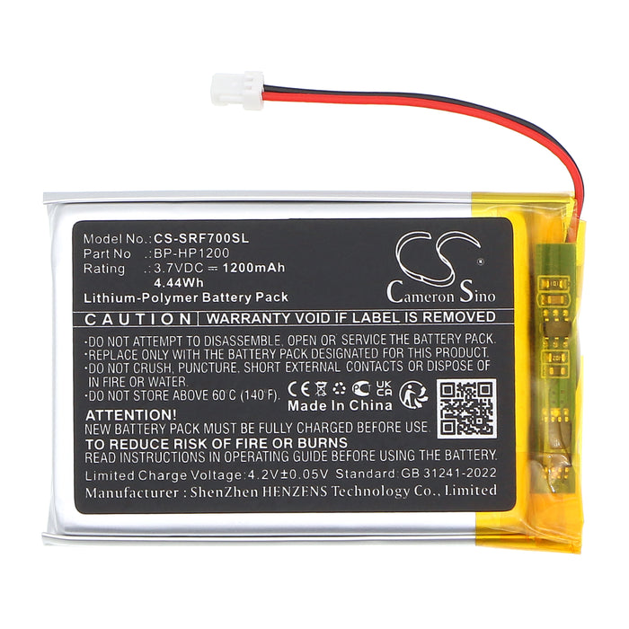 Sony MDR-DS7000 MDR-RF7000 MDR-RF7100 Headphone Replacement Battery