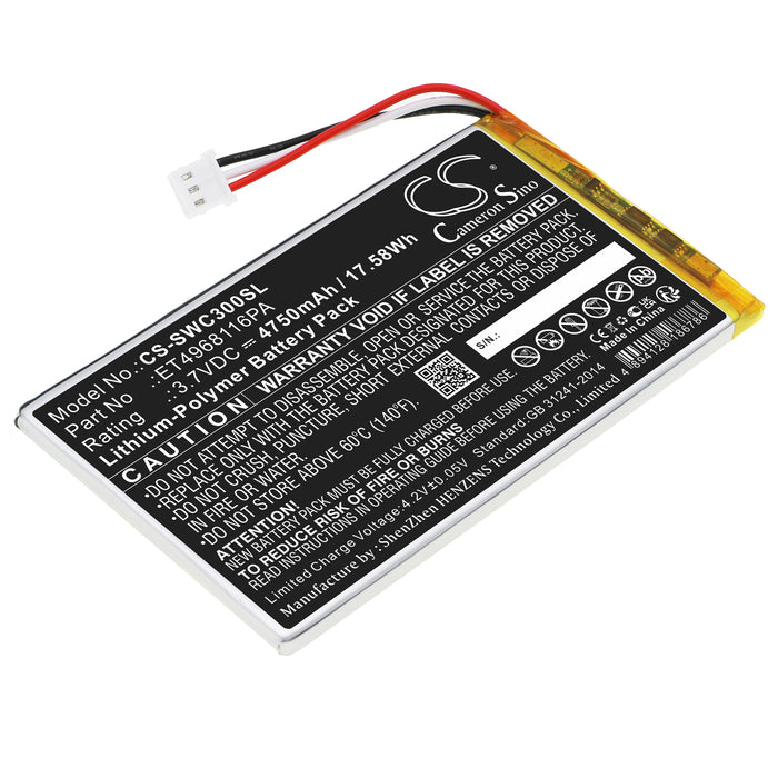 Swing Caddie SC300 SC300 Portable Golf Launch Monitor &amp Trainer GPS Replacement Battery