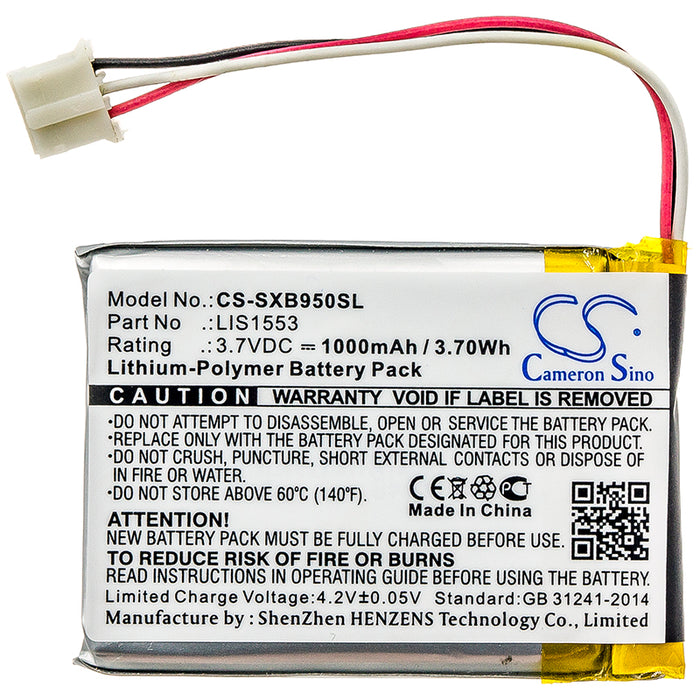 Sony MDR-XB950N1,WH-CH700N,SRS-WS1 Headphone Replacement Battery