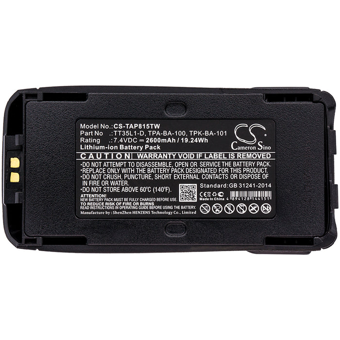 Radon 302 353 354 361 362 2600mAh Two Way Radio Replacement Battery