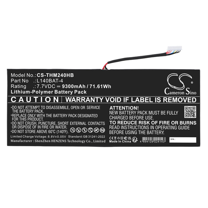 Thunderobot MixBook Air 9300mAh Laptop and Notebook Replacement Battery