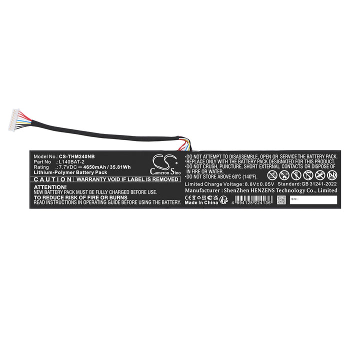 System76 System 76 Lemur Pro 10 ,System 76 Lemur Pro 9  4650mAh Laptop and Notebook Replacement Battery