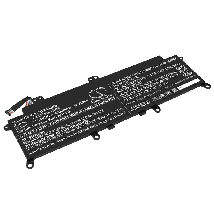 Toshiba Tecra X40-D-145 Tecra X40-D-176 Tecra X40-E-10Q Tecra X40-E-122 Tecra X40-F1430 Portege X30-E-12H Tecr Laptop and Notebook Replacement Battery