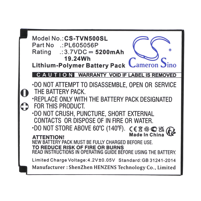 RealWear Aventura 500 Aventura Aventura Motor GPS Replacement Battery