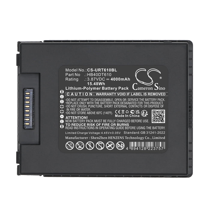 Urovo DT610,DT610 RFID Mobile Computer Barcode Replacement Battery