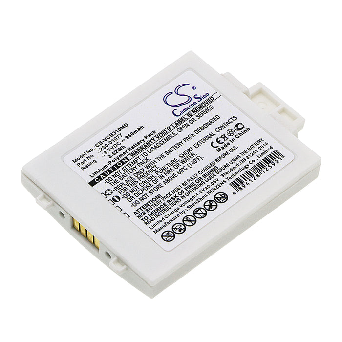 Vocera B3000E B3000N Communications Badge B3000 950mAh White Medical Replacement Battery