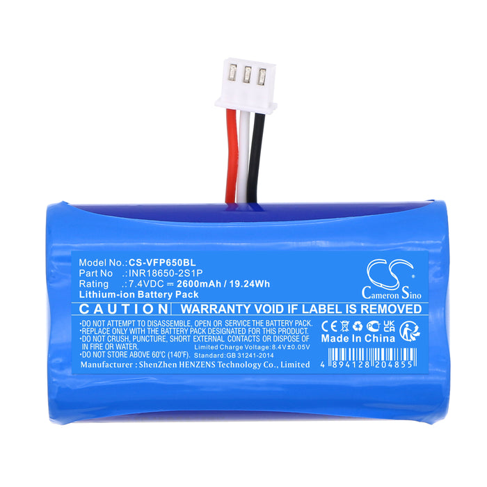 VeriFone T650p 2600mAh Payment Terminal Replacement Battery