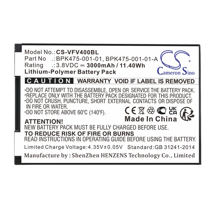 Adyen V400M Payment Terminal Replacement Battery