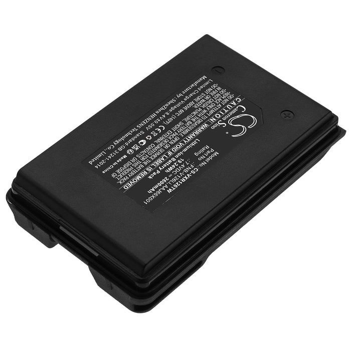 Vertex Standard VX-160 VX-180 VX-210A VX-410 VX-420 VX-130 VX-420A VX-110 VX-120 VX-150 VX-210 VX-400 VX-A12 0 VX-A2 Two Way Radio Replacement Battery