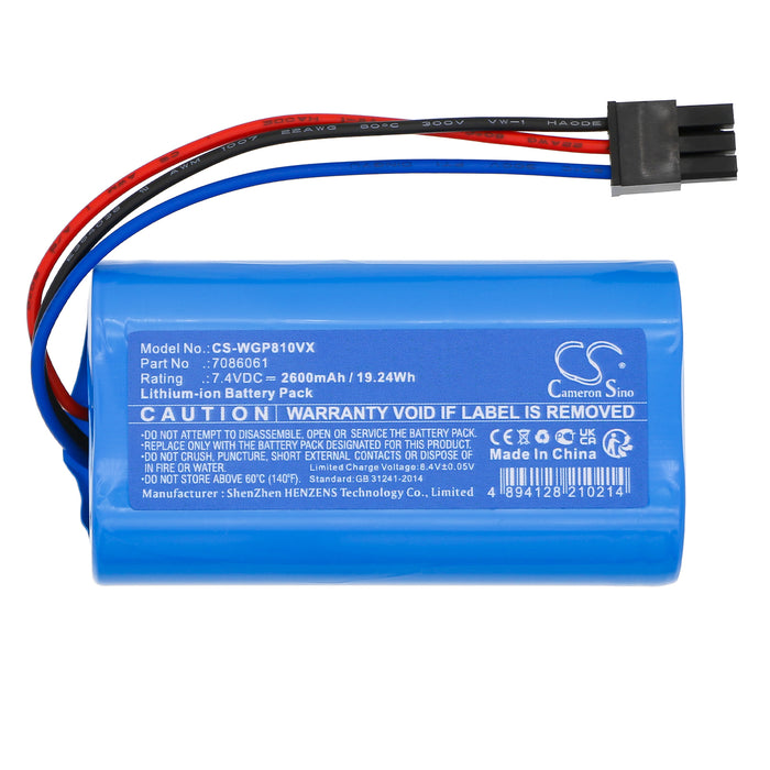 Weinmann Li-ion Power BS 80 Accu BS 80 Li-ion Power 7087883 Garden Tool Replacement Battery